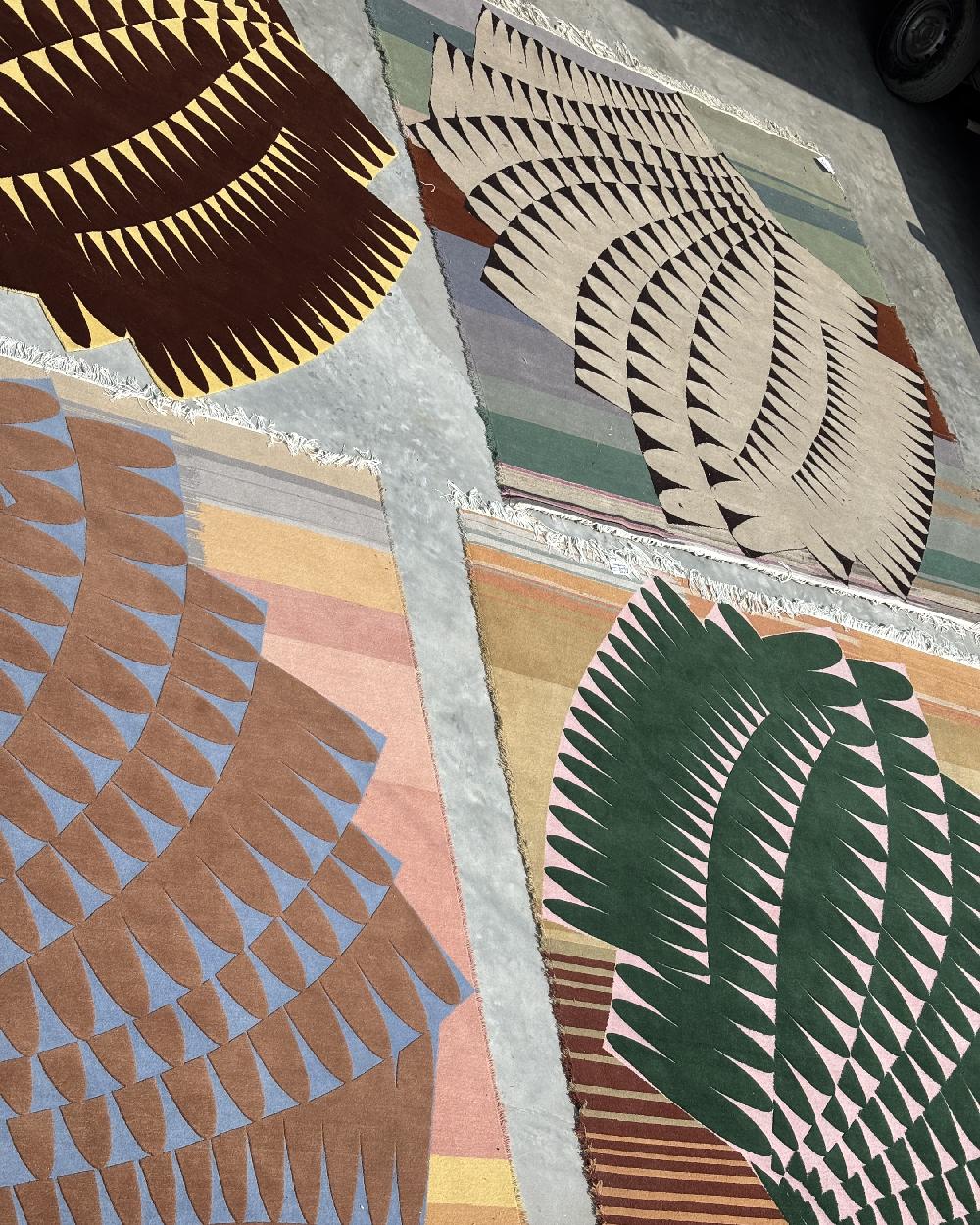 cc-tapis Tapis artisanal RIPPLE en Dune shadow Finish de Patricia Urquiola Neuf - En vente à Brooklyn, NY