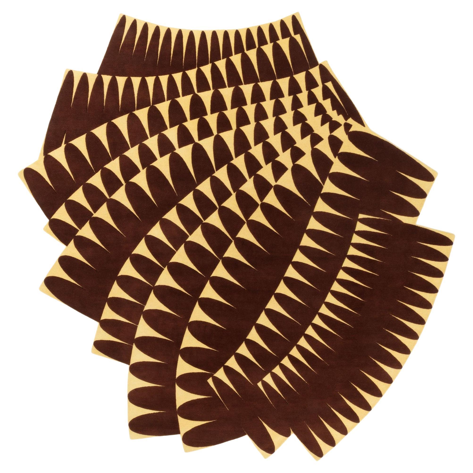 cc-tapis RIPPLE handgefertigter Teppich in Earth glow Finish von Patricia Urquiola im Angebot