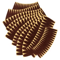 cc-tapis RIPPLE handgefertigter Teppich in Earth glow Finish von Patricia Urquiola