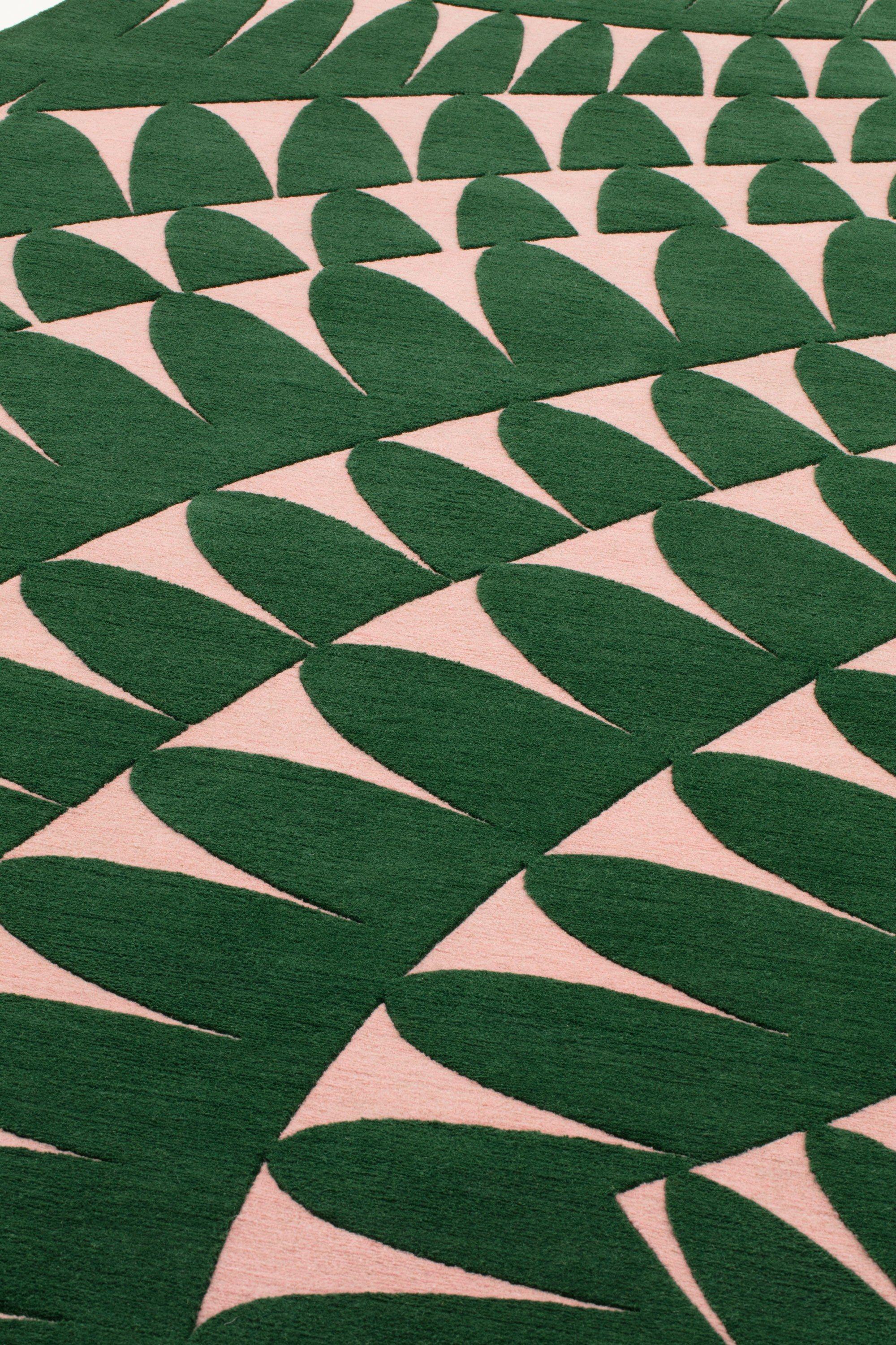 Annodato a mano cc-tapis RIPPLE tappeto fatto a mano in finitura roseto di Patricia Urquiola in vendita