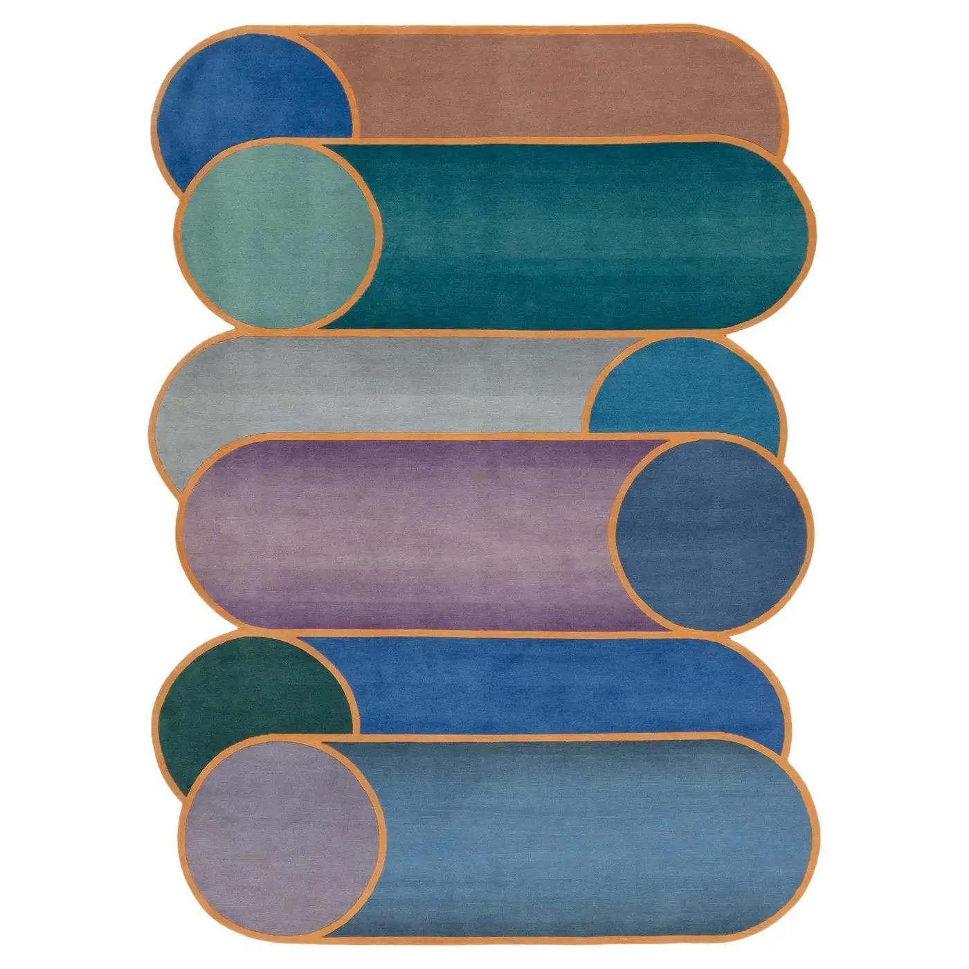 Hand-Knotted cc-tapis Rotazioni A Rug Designed by Patricia Urquiola in STOCK For Sale