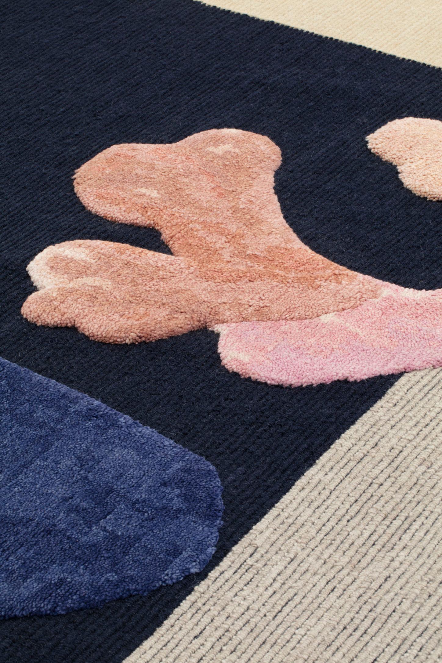cc-tapis RUDE COLLECTION - BITS IN SPACE handmade rug by Faye Toogood In New Condition For Sale In Brooklyn, NY