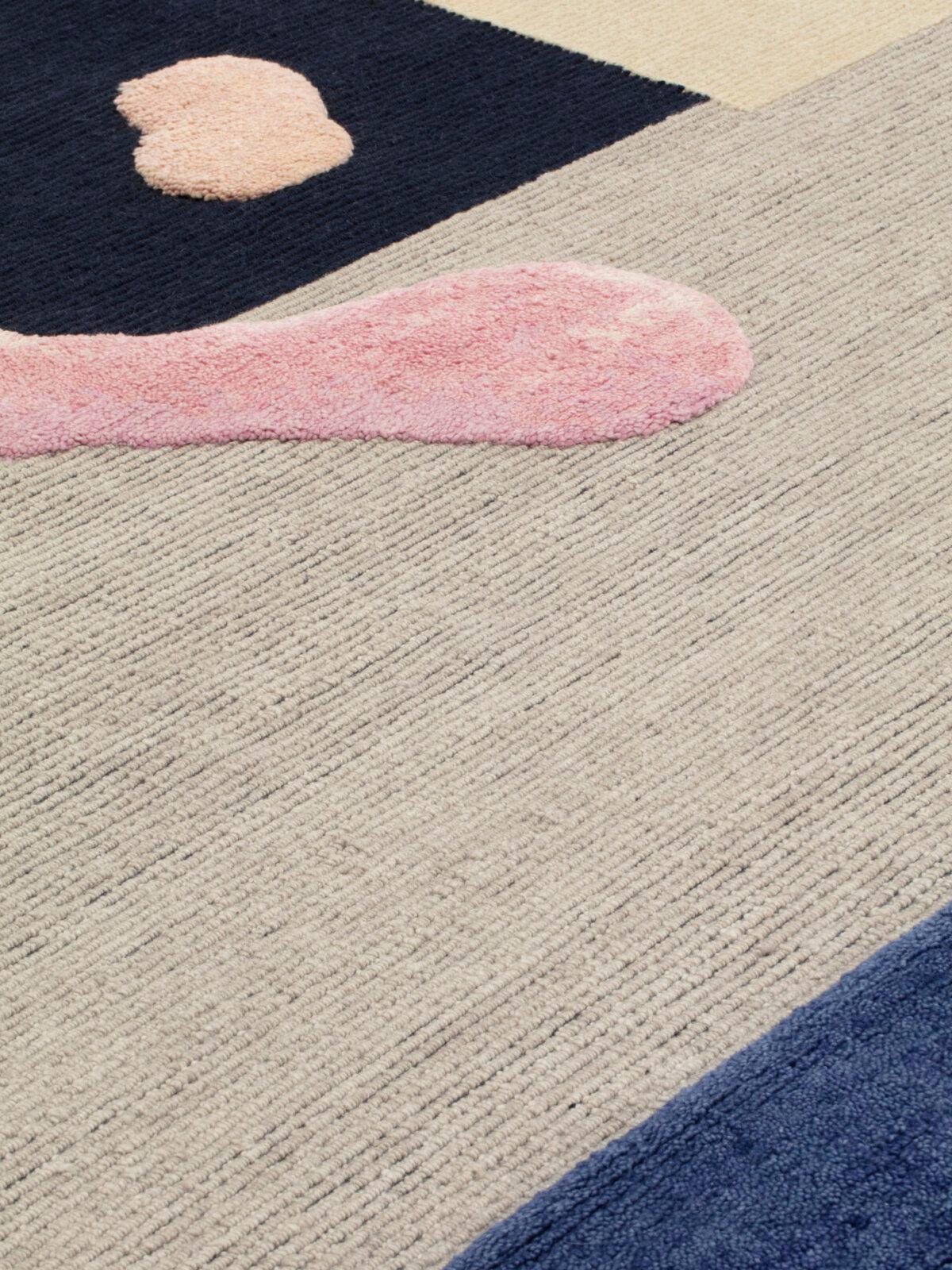 Lana cc-tapis RUDE COLLECTION - BITS IN SPACE tappeto fatto a mano da Faye Toogood in vendita