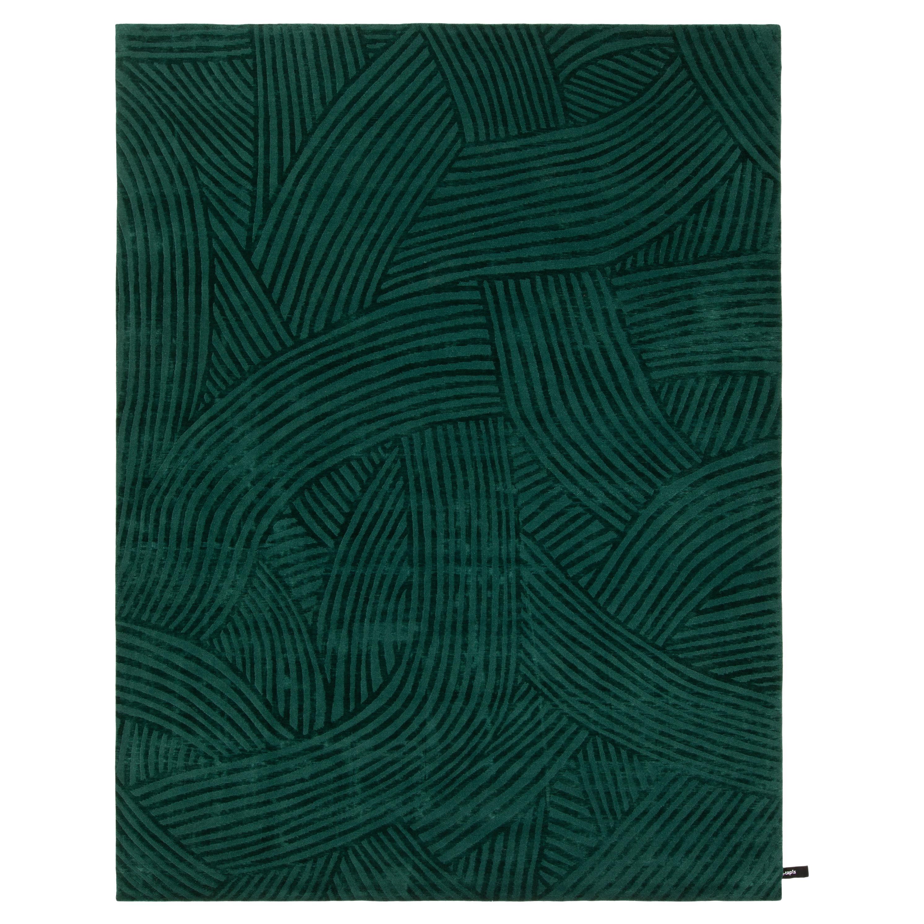 cc-tapis Rug Inky Dhow Green by Bethan Gray