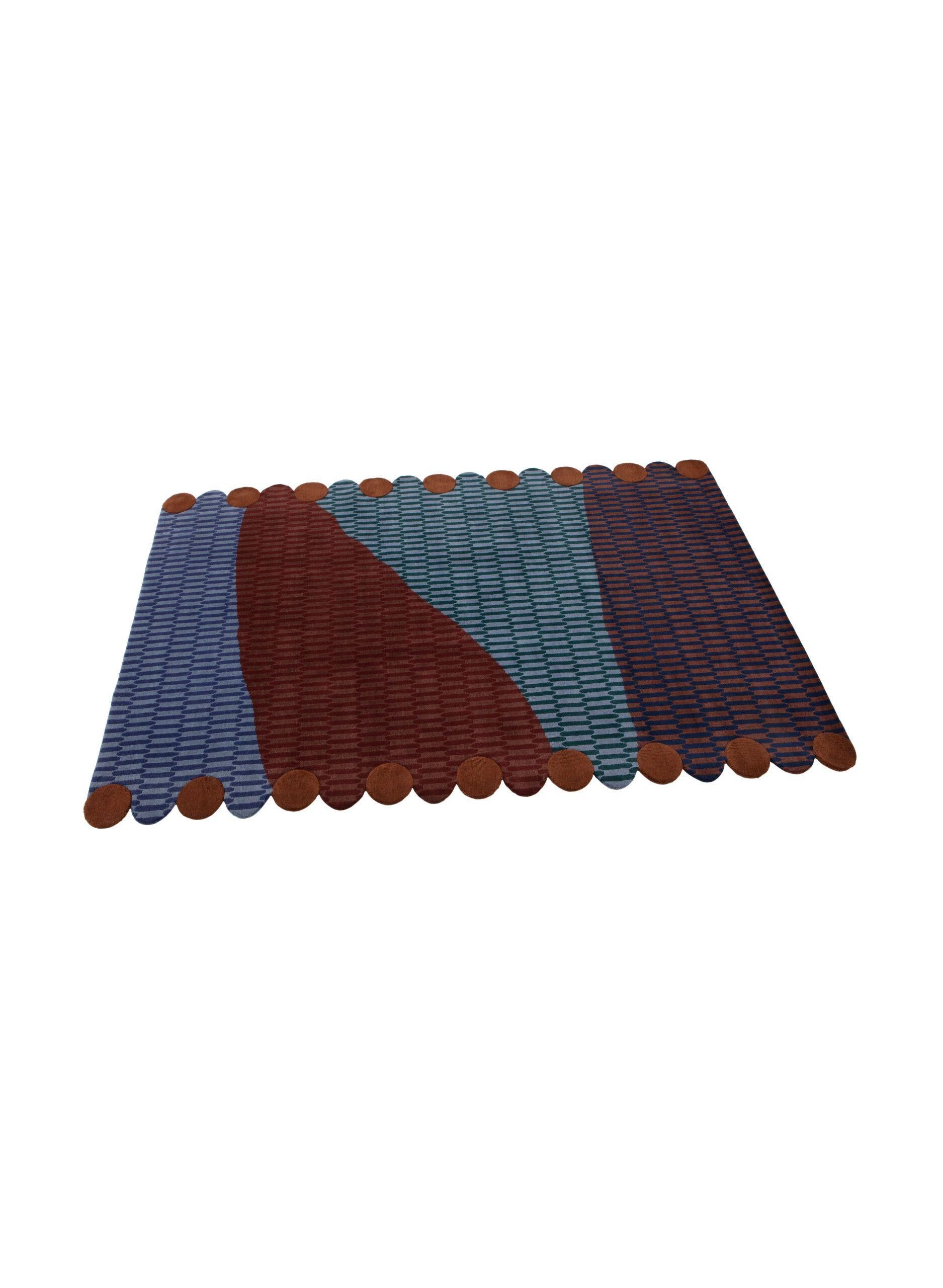Contemporary cc-tapis  Rug Tapis Paysage Le Soir by Cristina Celestino for Maison Matisse For Sale