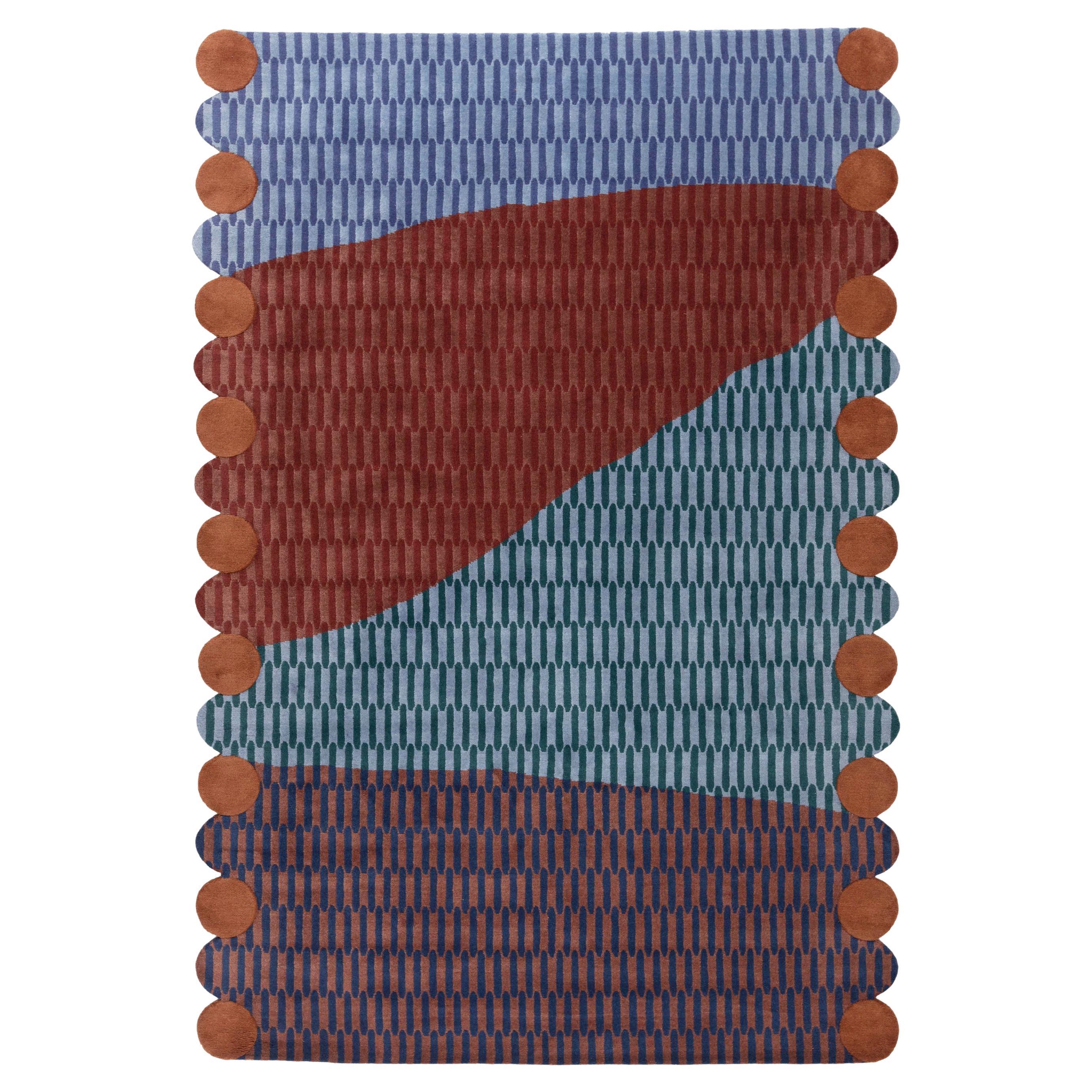 cc-tapis  Rug Tapis Paysage Le Soir by Cristina Celestino for Maison Matisse For Sale