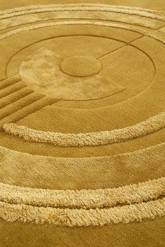 cc-tapis Rug Ultimate Bliss Gold Round by Mae Engelgeer for Duplex
