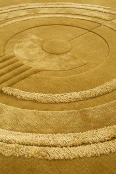 cc-tapis Rug Ultimate Bliss Gold Round by Mae Engelgeer for Duplex
