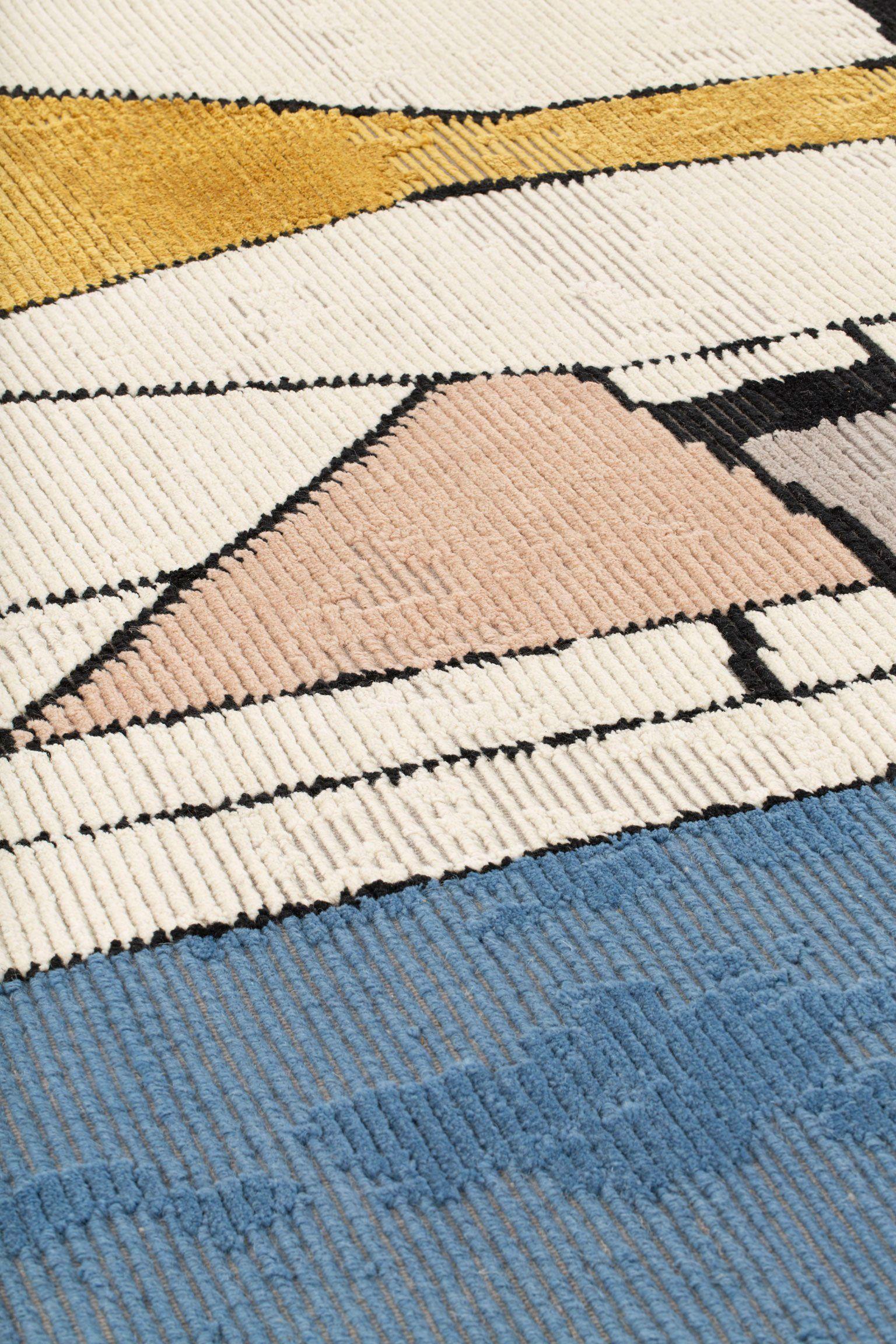 Hand-Knotted cc-tapis Segni Minimi 6 Rug by Giuseppe Di Costanzo For Sale