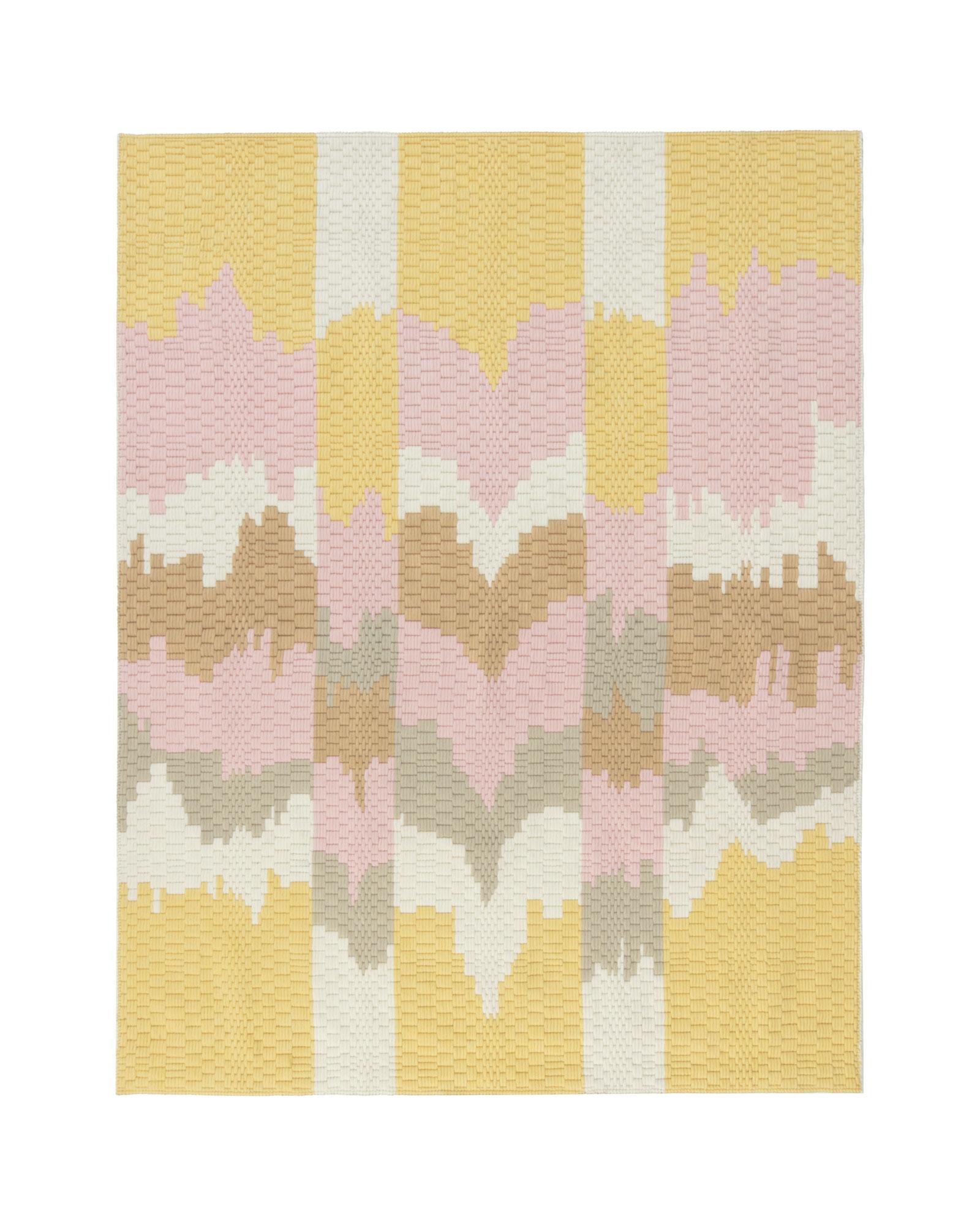 Contemporary cc-tapis SONORA PINK handmade rug by Patricia Urquiola For Sale