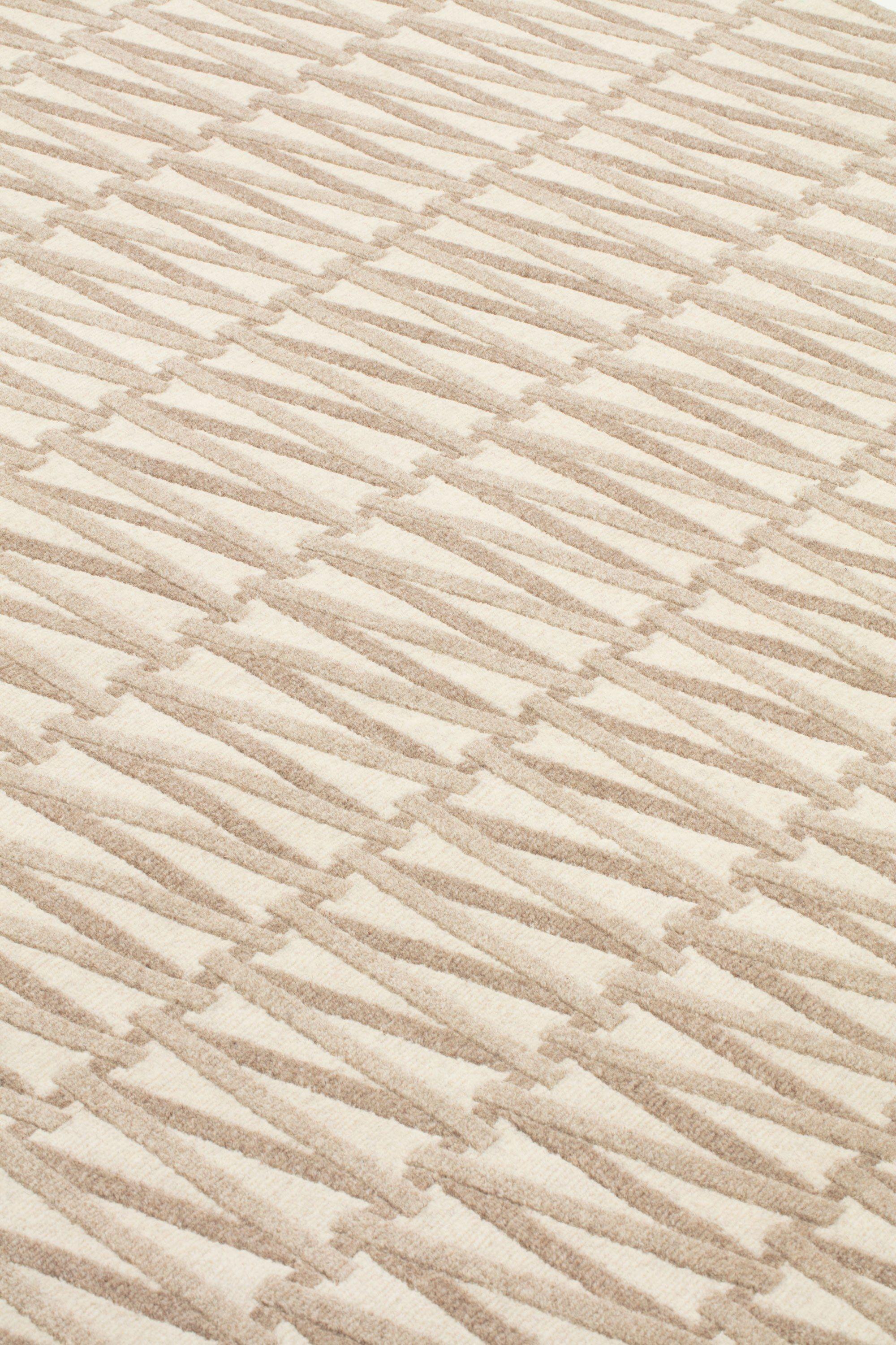 Népalais cc-tapis SPIRALÉ tapis fait main en tissu non teint Light par Dominique Perrault en vente