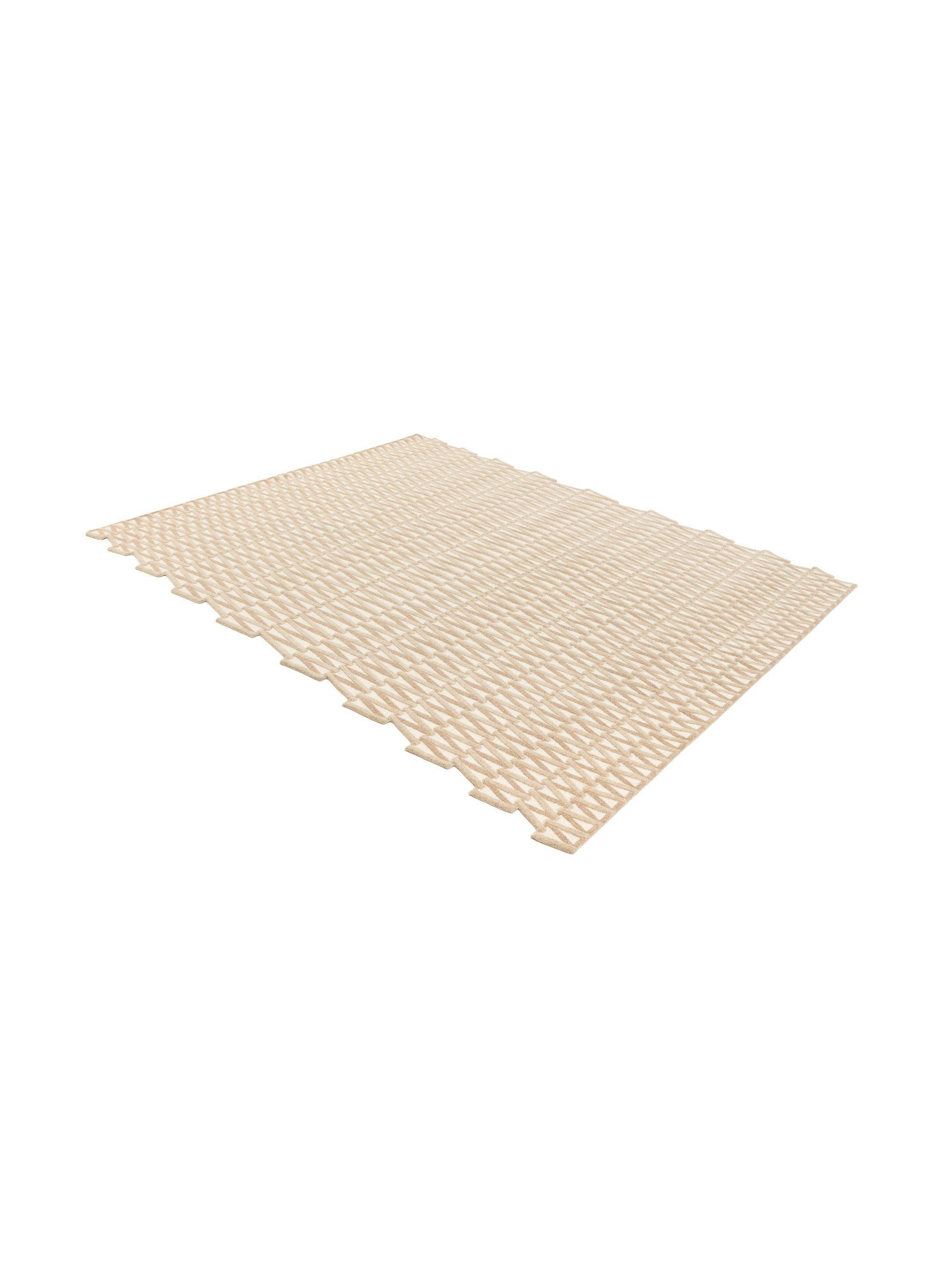 Noué à la main cc-tapis SPIRALÉ tapis fait main en tissu non teint Light par Dominique Perrault en vente