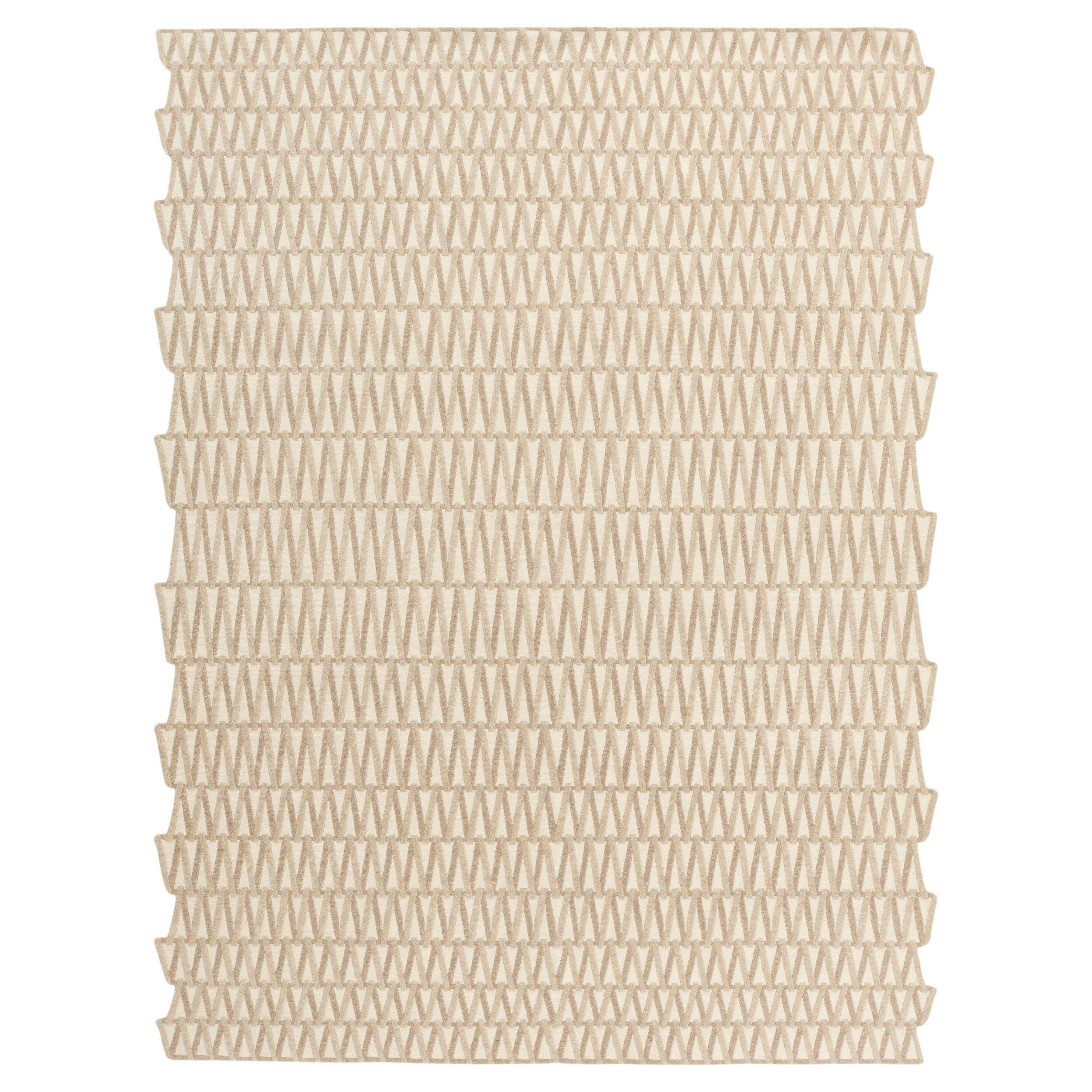 cc-tapis SPIRALÉ tapis fait main en tissu non teint Light par Dominique Perrault