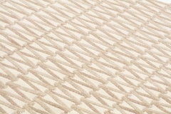 cc-tapis SPIRALÉ LINEN handmade rug by Dominique Perrault