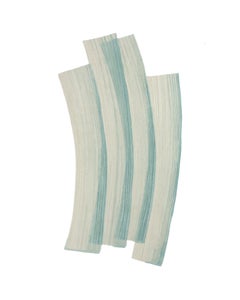 Gesture cc-tapis Stroke 1.0 Handmade Green Rug in Wool by Sabine Marcelis