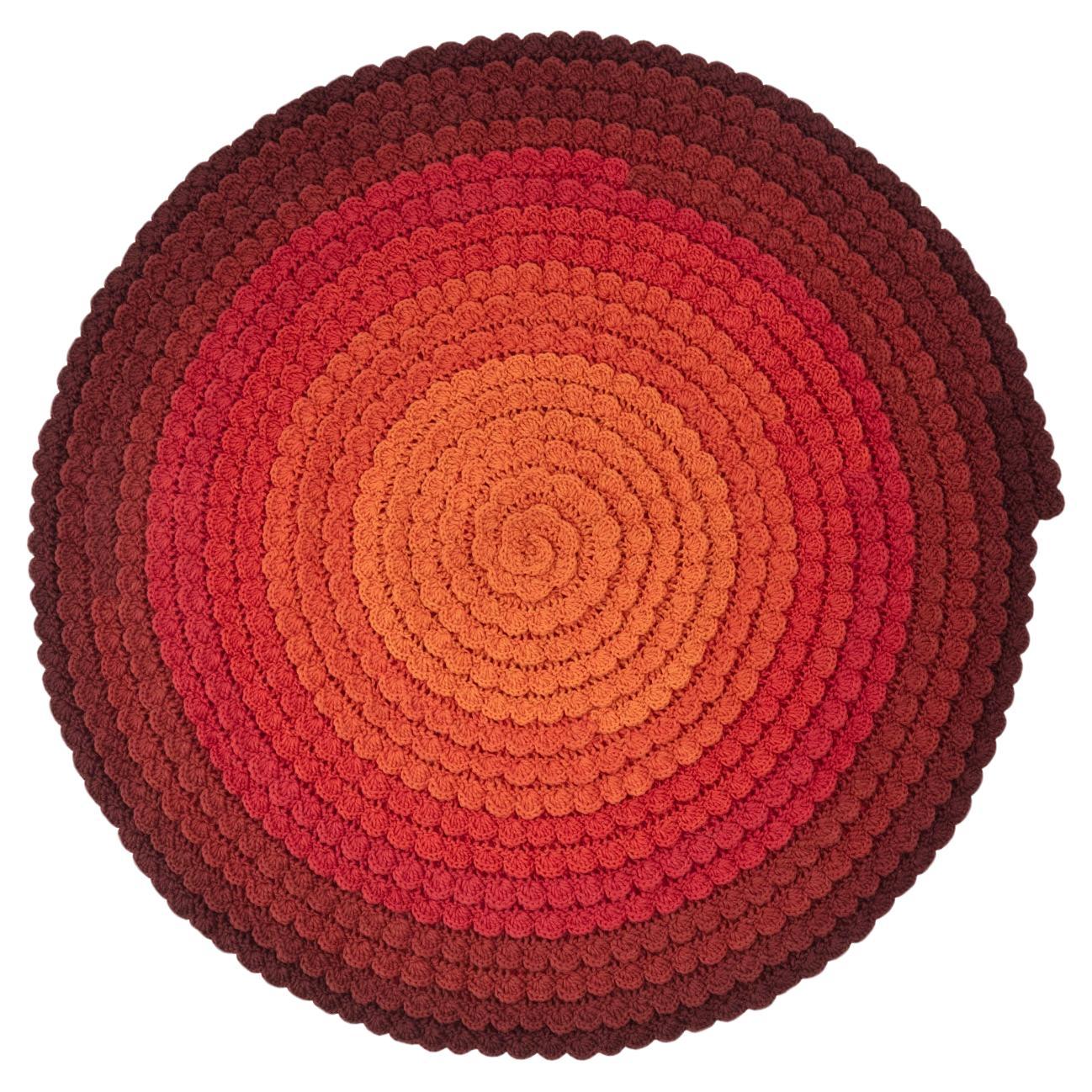 cc-tapis SWIRL AUTUMN handgefertigter Teppich von Univers Uchronia, handgefertigt