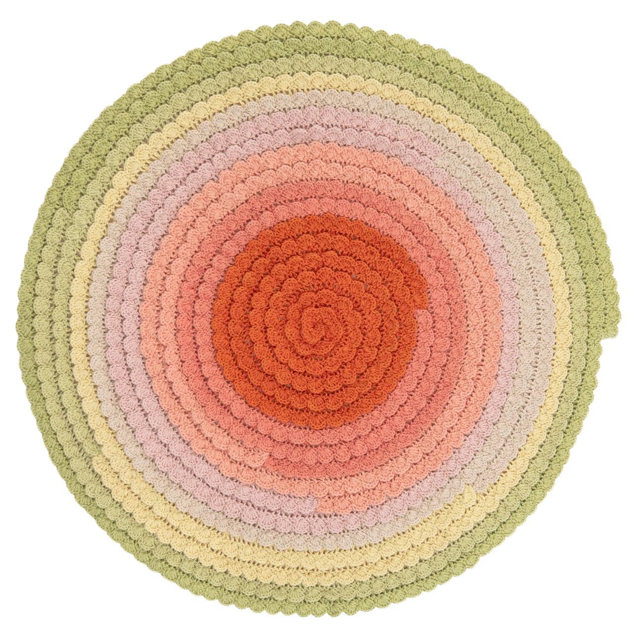cc-tapis SWIRL SPRING handmade rug by Univers Uchronia For Sale
