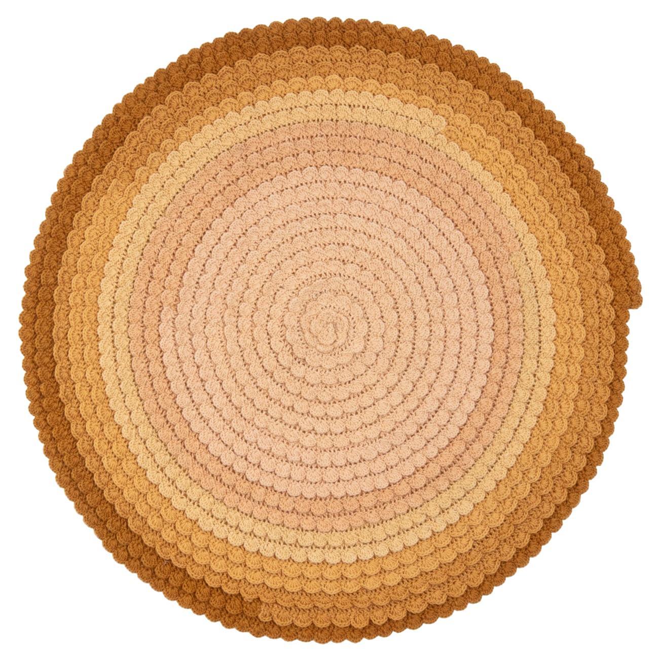 cc-tapis SWIRL SUMMER handmade rug by Univers Uchronia For Sale