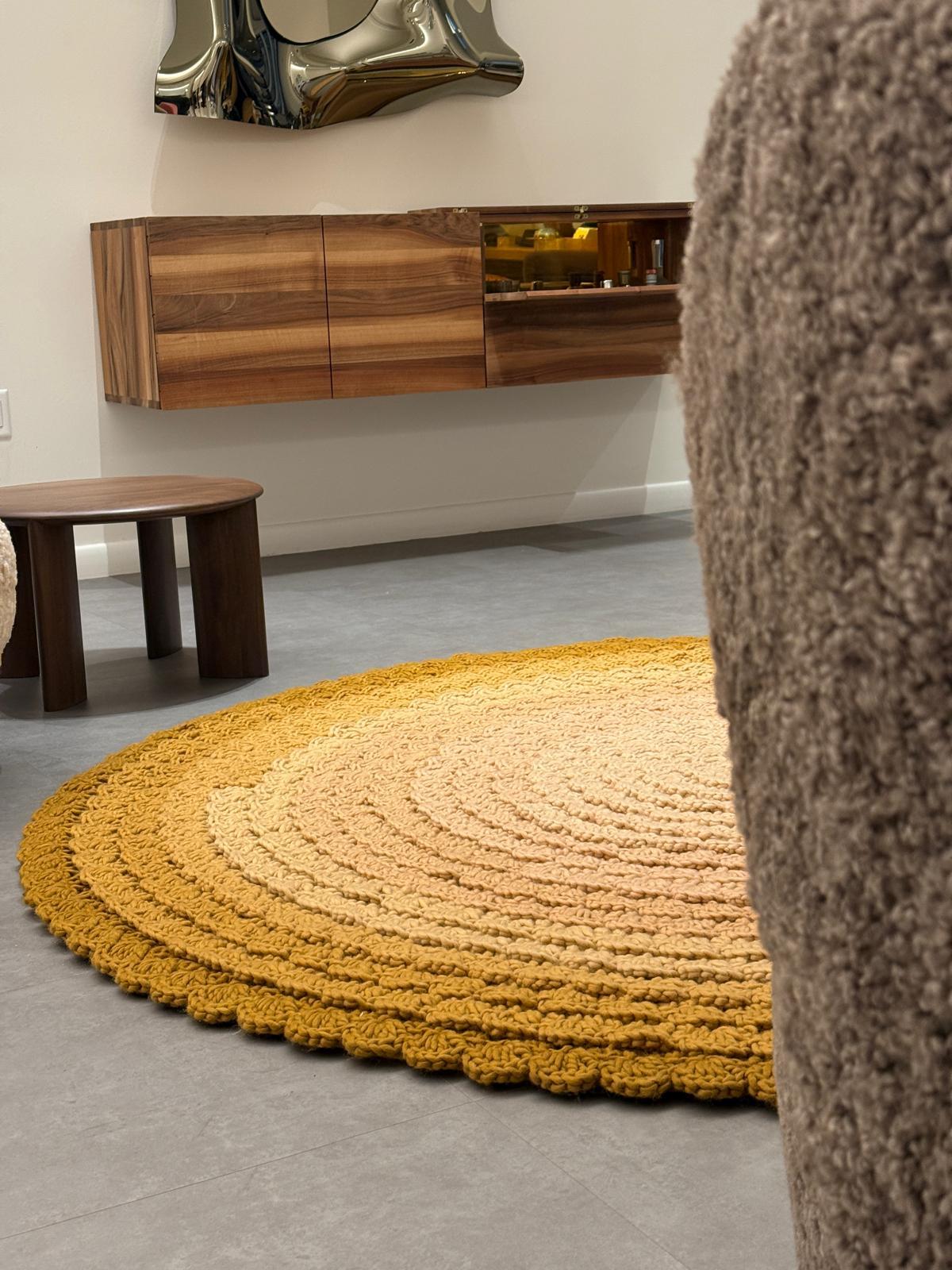 Europeo CC-TAPIS Tappeto Swirl Summer tessuto a mano di Univers Uchronia in STOCK in vendita