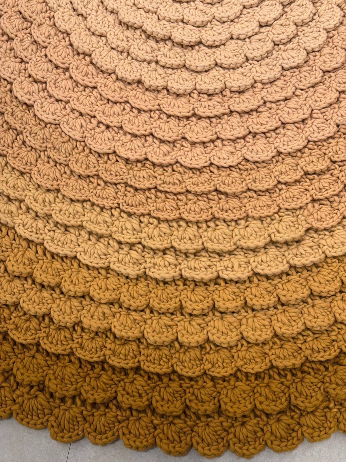 CC-TAPIS Tappeto Swirl Summer tessuto a mano di Univers Uchronia in STOCK in vendita 1