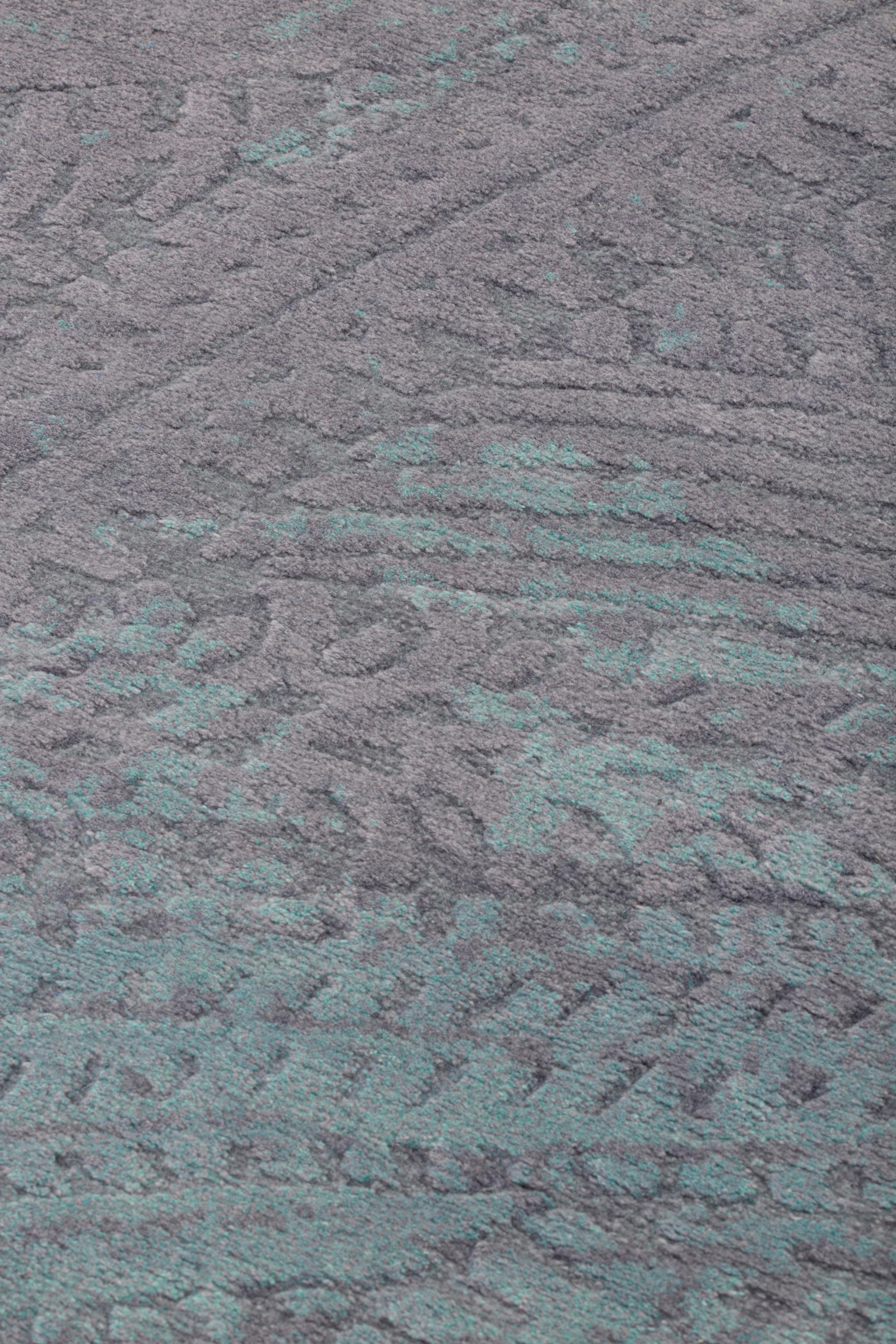 cc-tapis TCP Kollektion Car Park 4 Läufer in Glitch Grau Blau von Odd Matter (Moderne) im Angebot