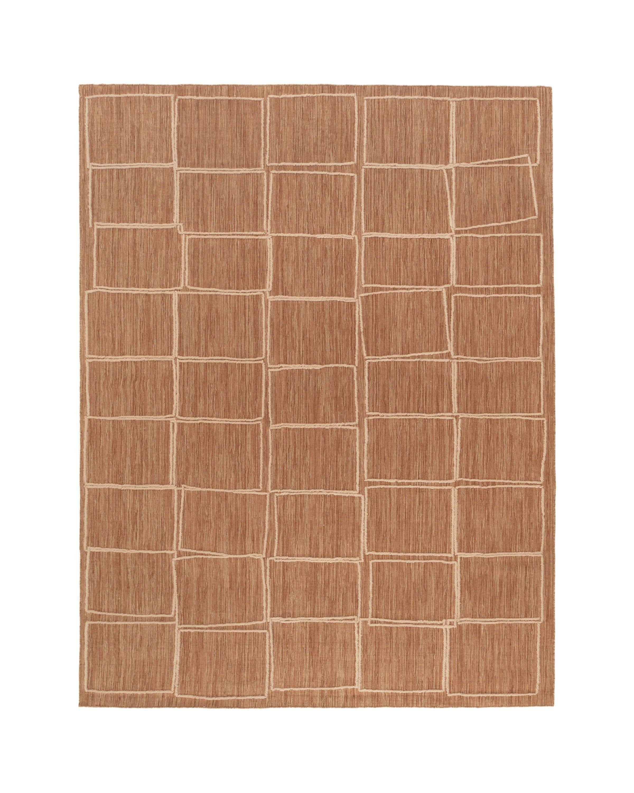 cc-tapis Tessera Offset Medium Teppich in Karamellbraun von Yabu Pushelberg