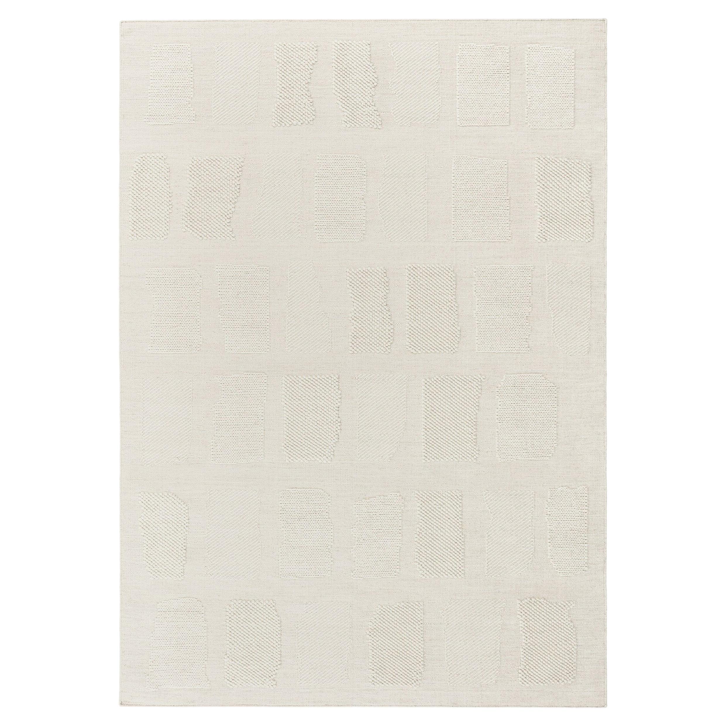 cc-tapis Tappeto Tessera Outcropped Small in Whiting di Yabu Pushelberg