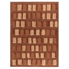 cc-tapis Tessera Overlay Large rug in Rust by Yabu Pushelberg