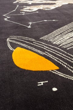 cc-tapis Night of a Hunter Deer at Night Rug by Rooms Studio