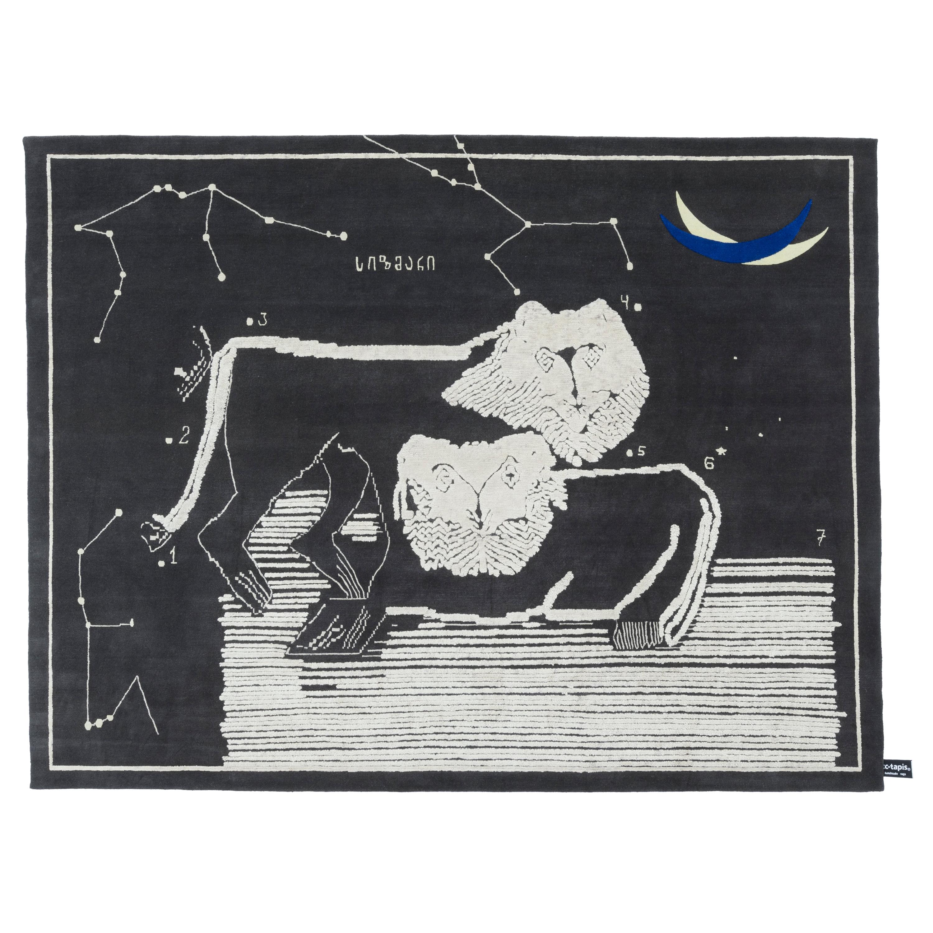 cc-tapis Night of a Hunter The Lions at Night Rug by Rooms Studio