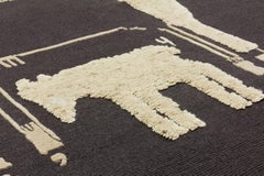 cc-tapis Night of a Hunter Two Deers Rug by Rooms Studio