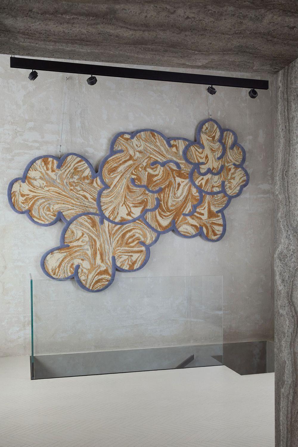 Tapis cc-tapis Venus Power en beige et lin de Patricia Urquiola en vente 5