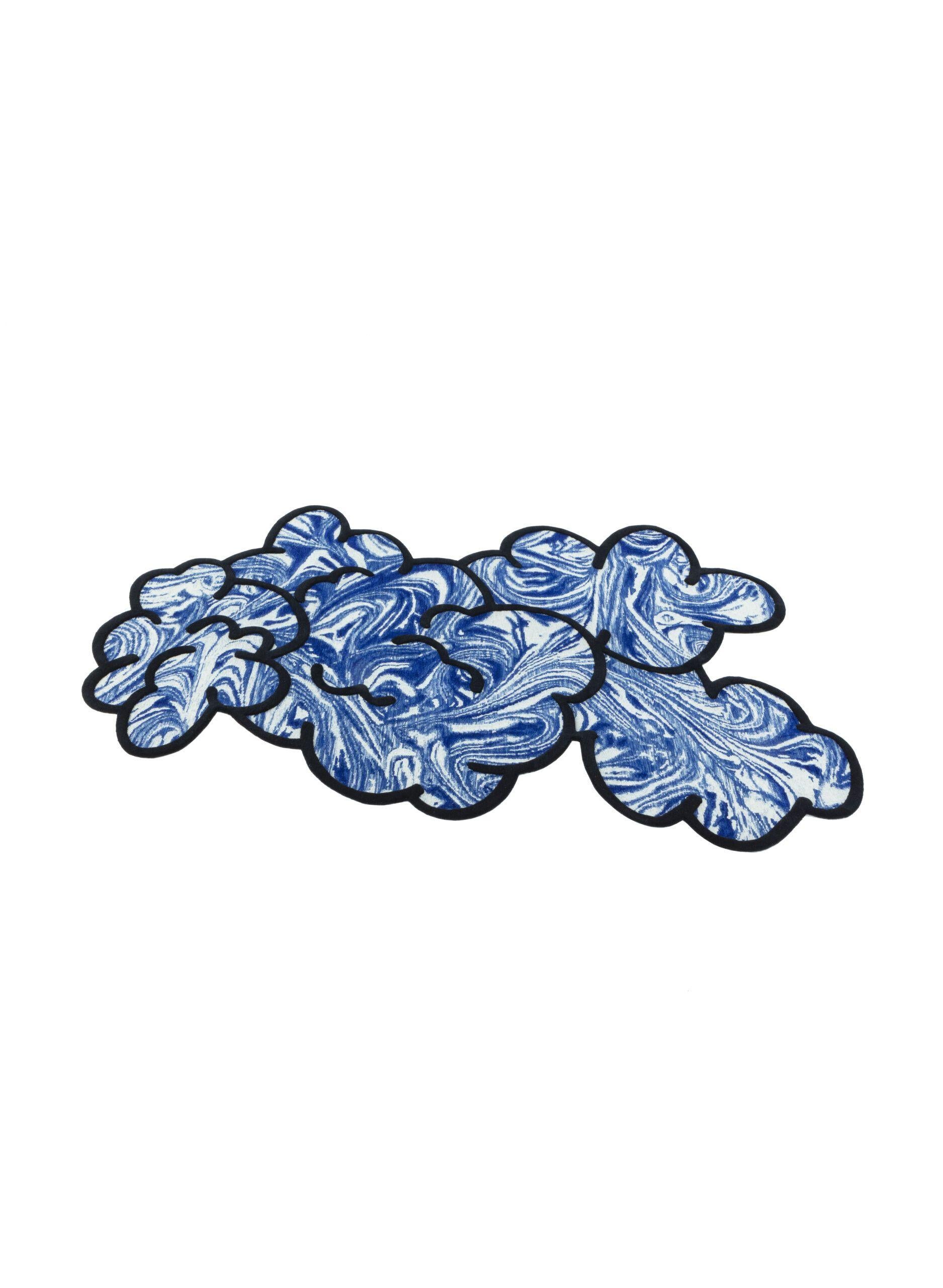 Contemporary cc-tapis Venus Power Rug in Blue by Patricia Urquiola For Sale