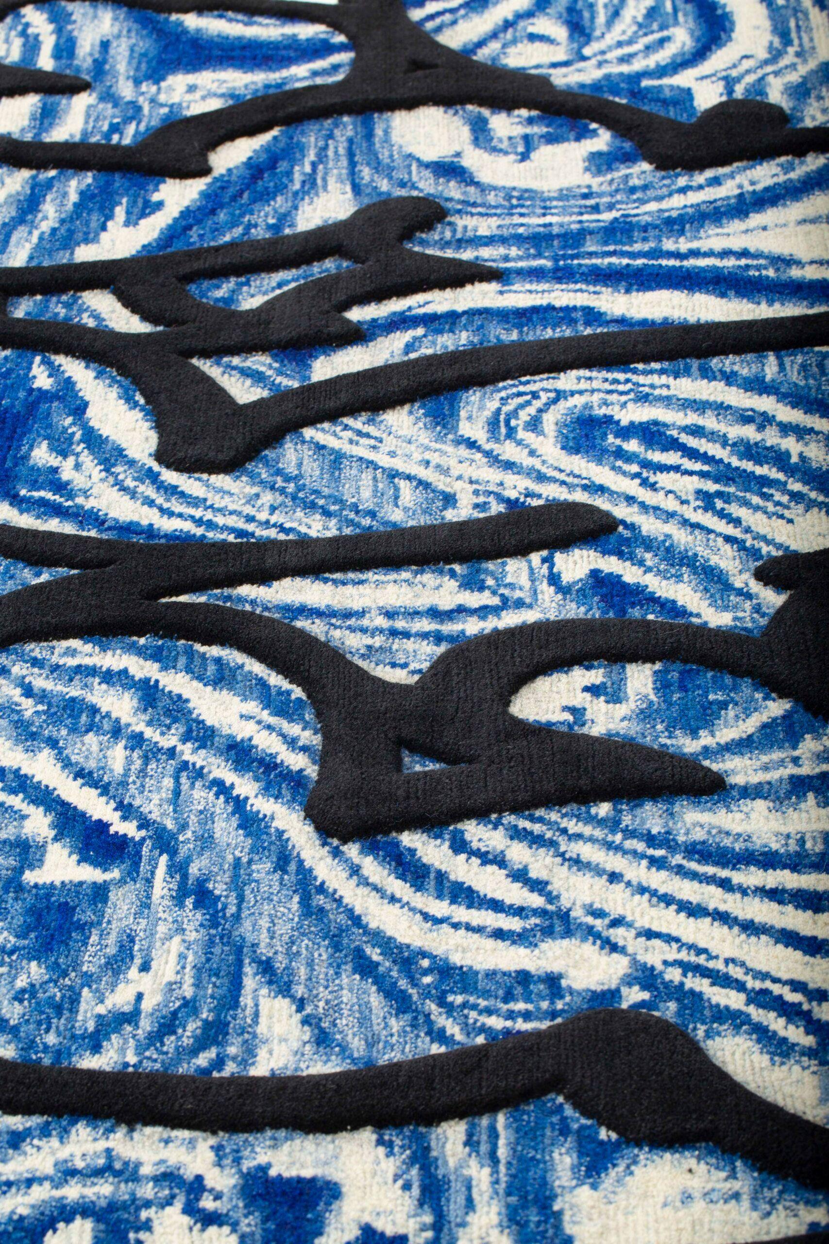 cc-tapis Venus WeallcomefromVenus Rug in Blue by Patricia Urquiola In New Condition For Sale In Brooklyn, NY