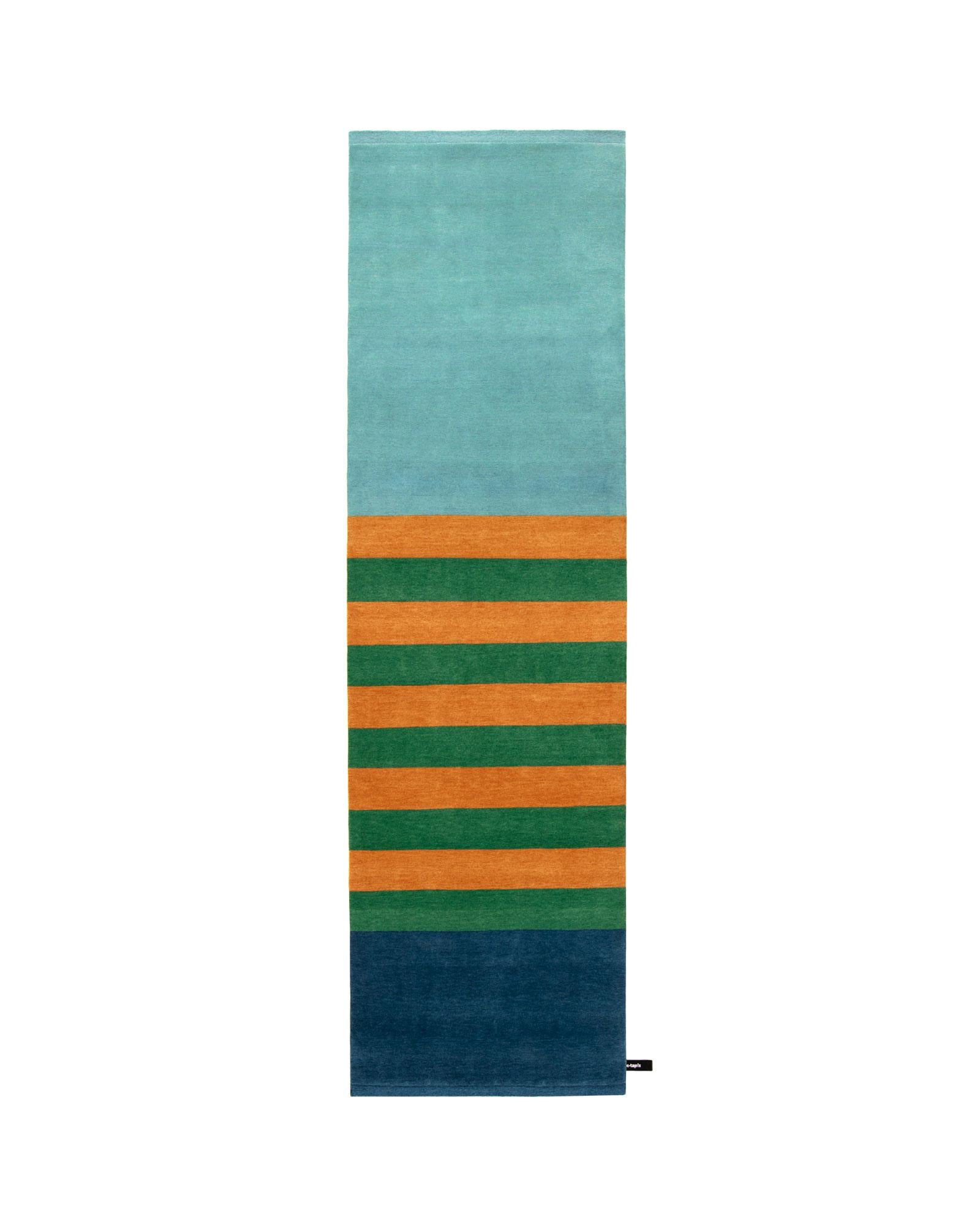 Népalais Collection cc-tapis Vert Apricot Les Arcs de Charlotte Perriand en vente