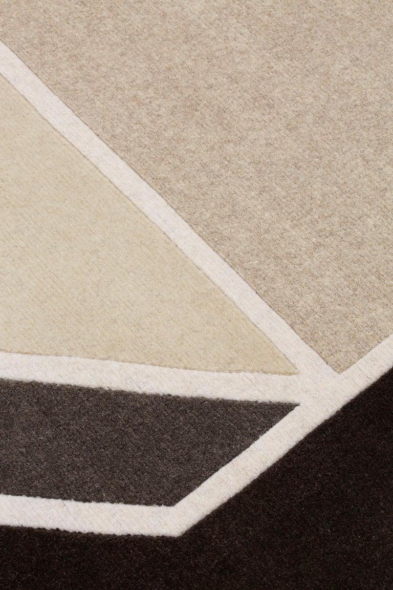 Contemporary cc-tapis Visioni B  Undyed Rug by Patricia Urquiola - IN STOCK For Sale