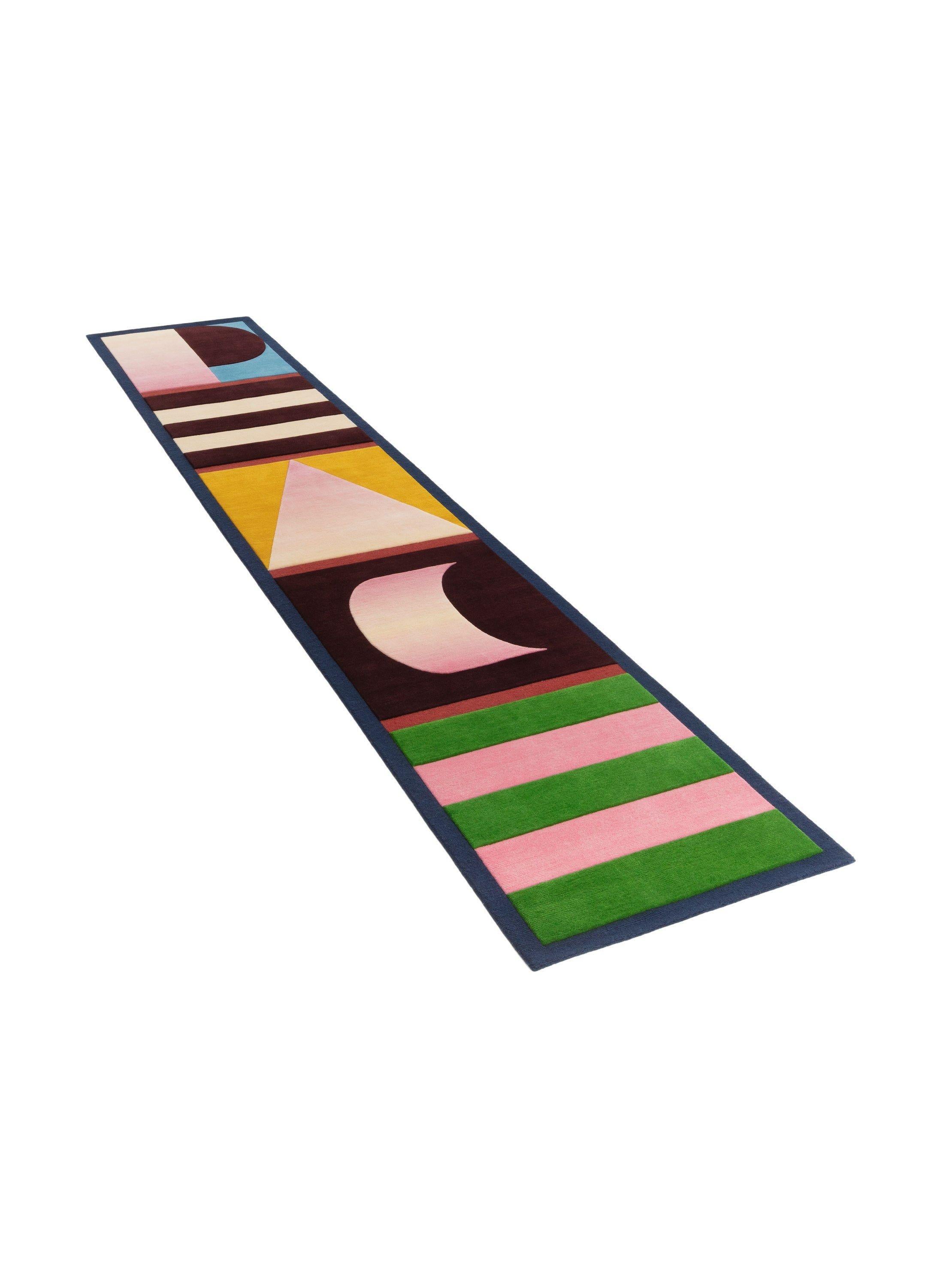 cc-tapis WHAT DO WE ALL WANT? handgefertigter Teppich von India Mahdavi (Handgeknüpft) im Angebot
