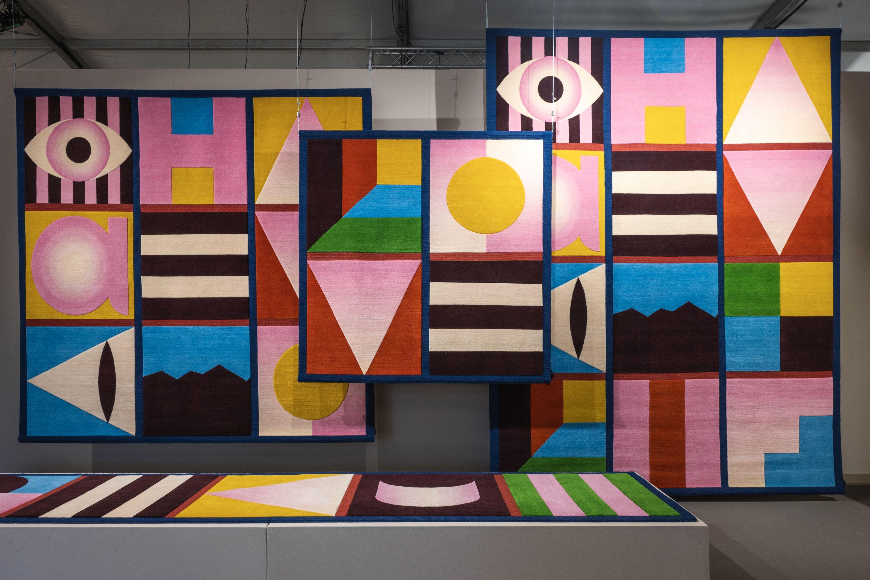 cc-tapis WHAT DO WE ALL WANT? handgefertigter Teppich von India Mahdavi im Zustand „Neu“ im Angebot in Brooklyn, NY