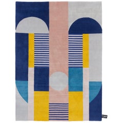 cc-tapis Zo Family Collection Geometric African Mask Rug by Studio Zaven
