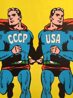 CCCP USA Superman by Cieslewicz Poster