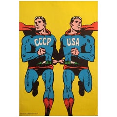 CCCP USA Superman by Cieslewicz Poster