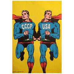 CCCP USA Superman by Cieslewicz Poster