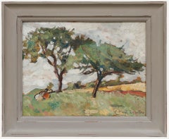 Cecile Hertz-Eyrolles (1875-1974) - Early 20th Century Oil, Summer Trees