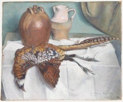 Cecile Hertz-Eyrolles (1875-1974) - Mid 20th Century Oil, Still Life with Game
