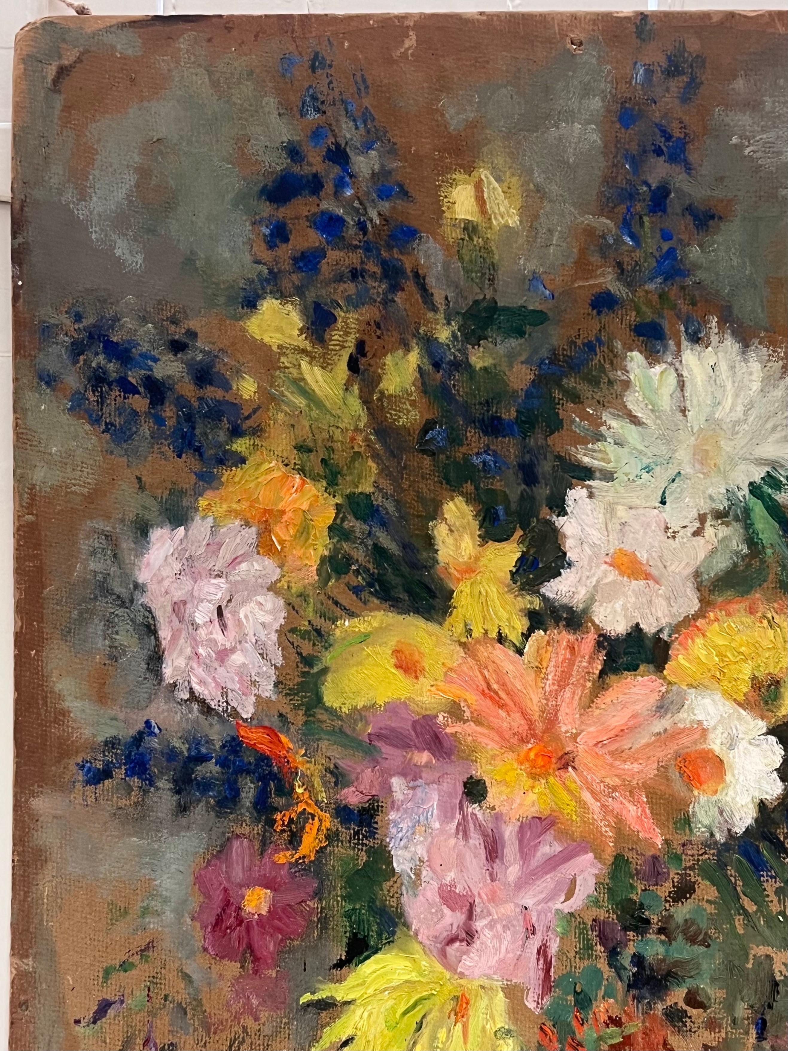 Still Life of Flowers in a Vase
by Cécile Hertz-Eyrolles (1875-1974)
oil on board, unframed
board: 41 x 29.5 inches
Provenance: the artists estate, Paris, France
Condition: very sound condition, the board has bowed a little though should settle with