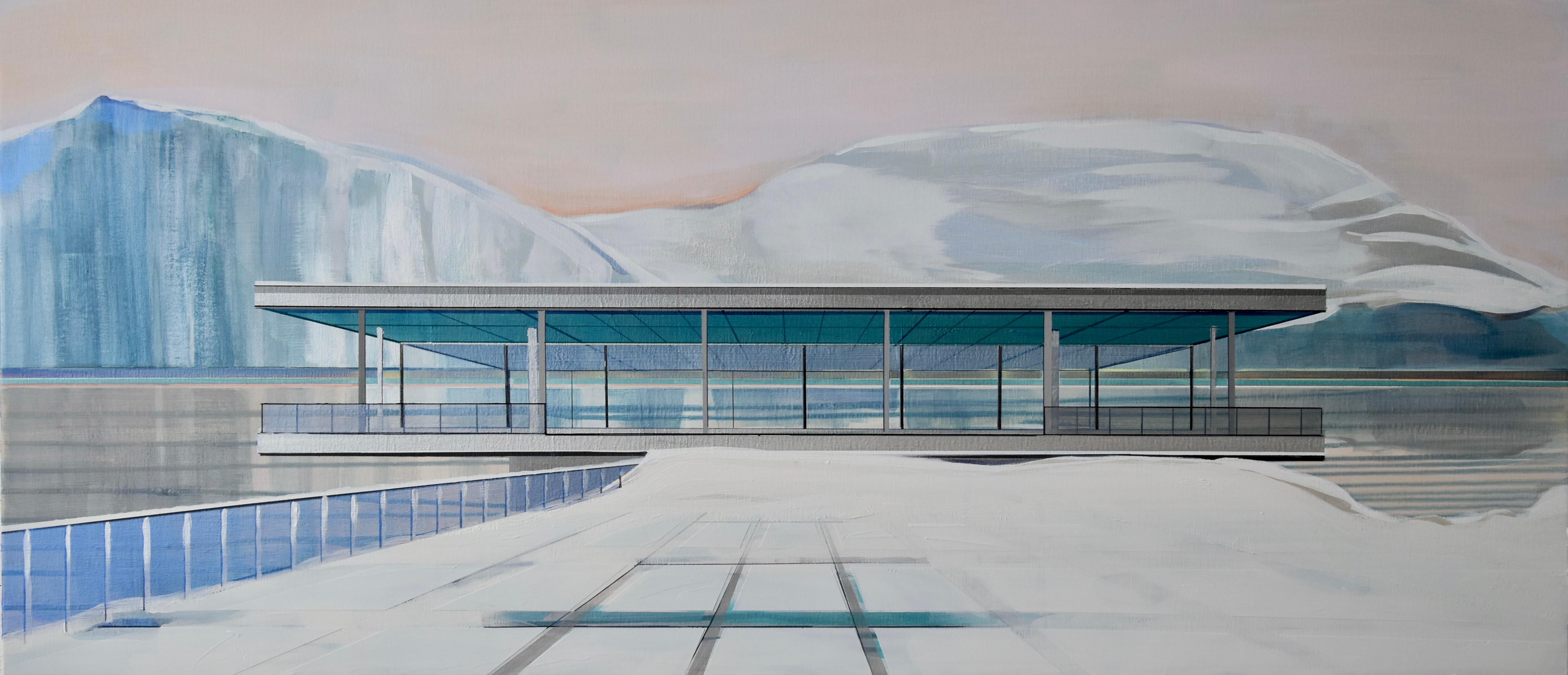 CÉCILE VAN HANJA Landscape Painting - Arctic Modernism