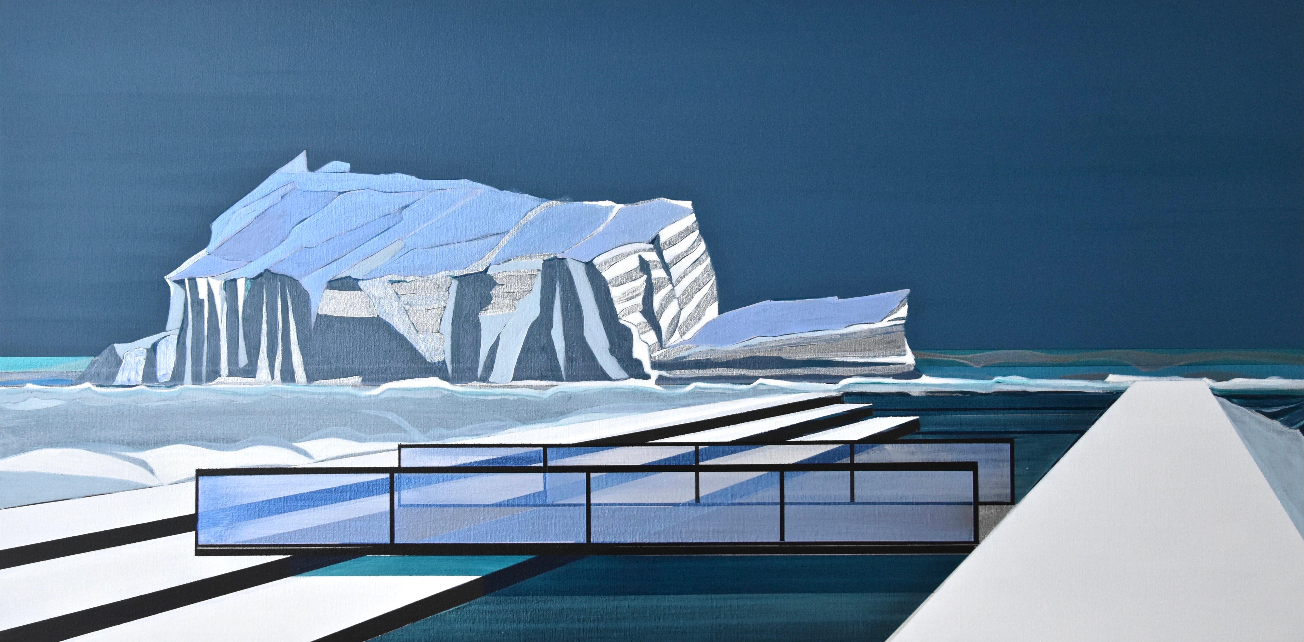 CÉCILE VAN HANJA Landscape Painting - Glacier Bay Basin