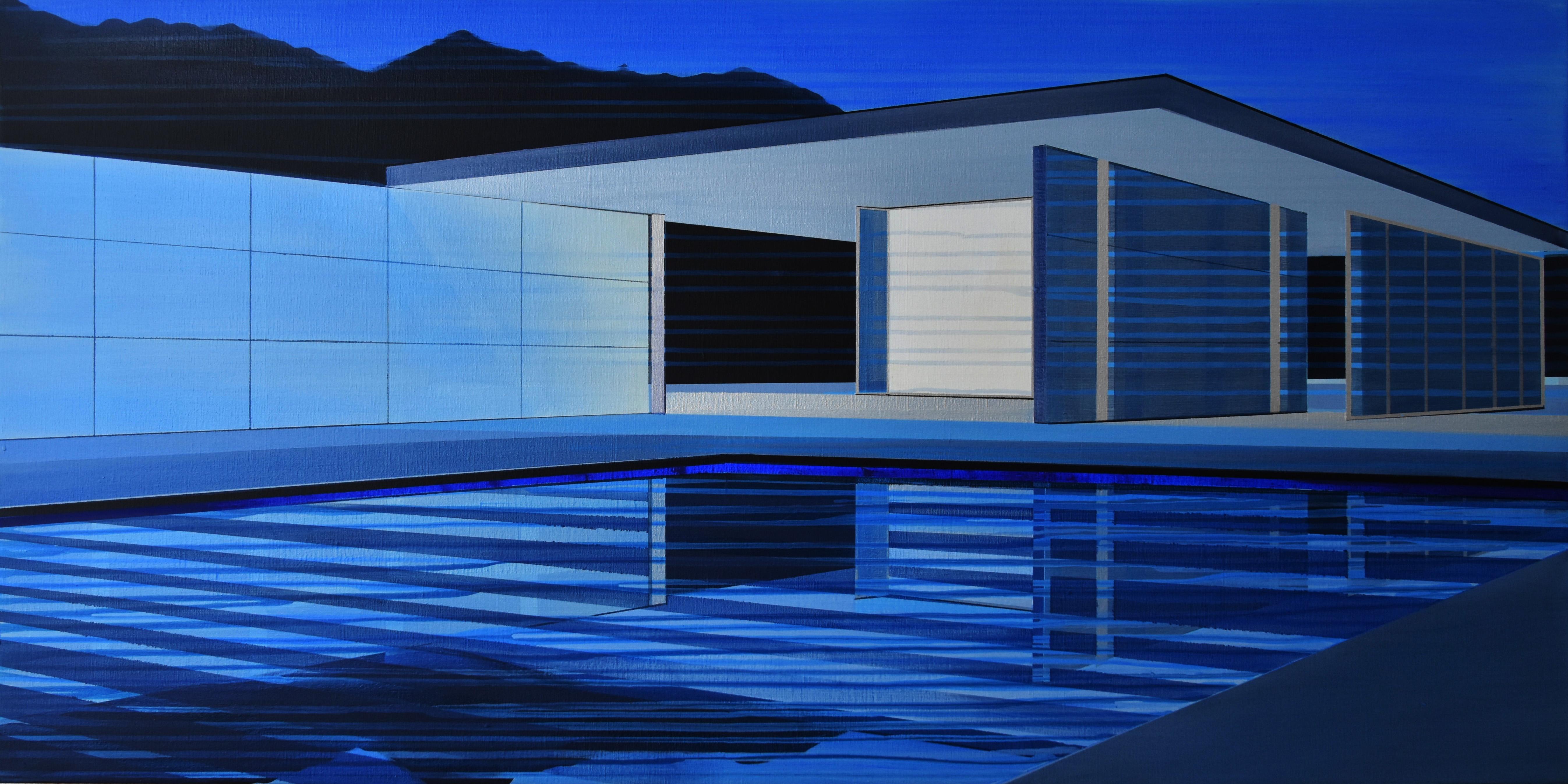 Abstract Painting di CÉCILE VAN HANJA - L'ora blu