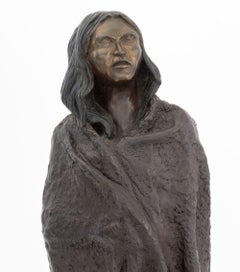 C.D. Escultura de bronce patinado de Bond titulada «La hija de Potter», 1981