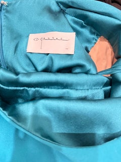 CD GREENE Couture SS2012 Türkis Kristall verschönert Ausschnitt Cocktailkleid 6